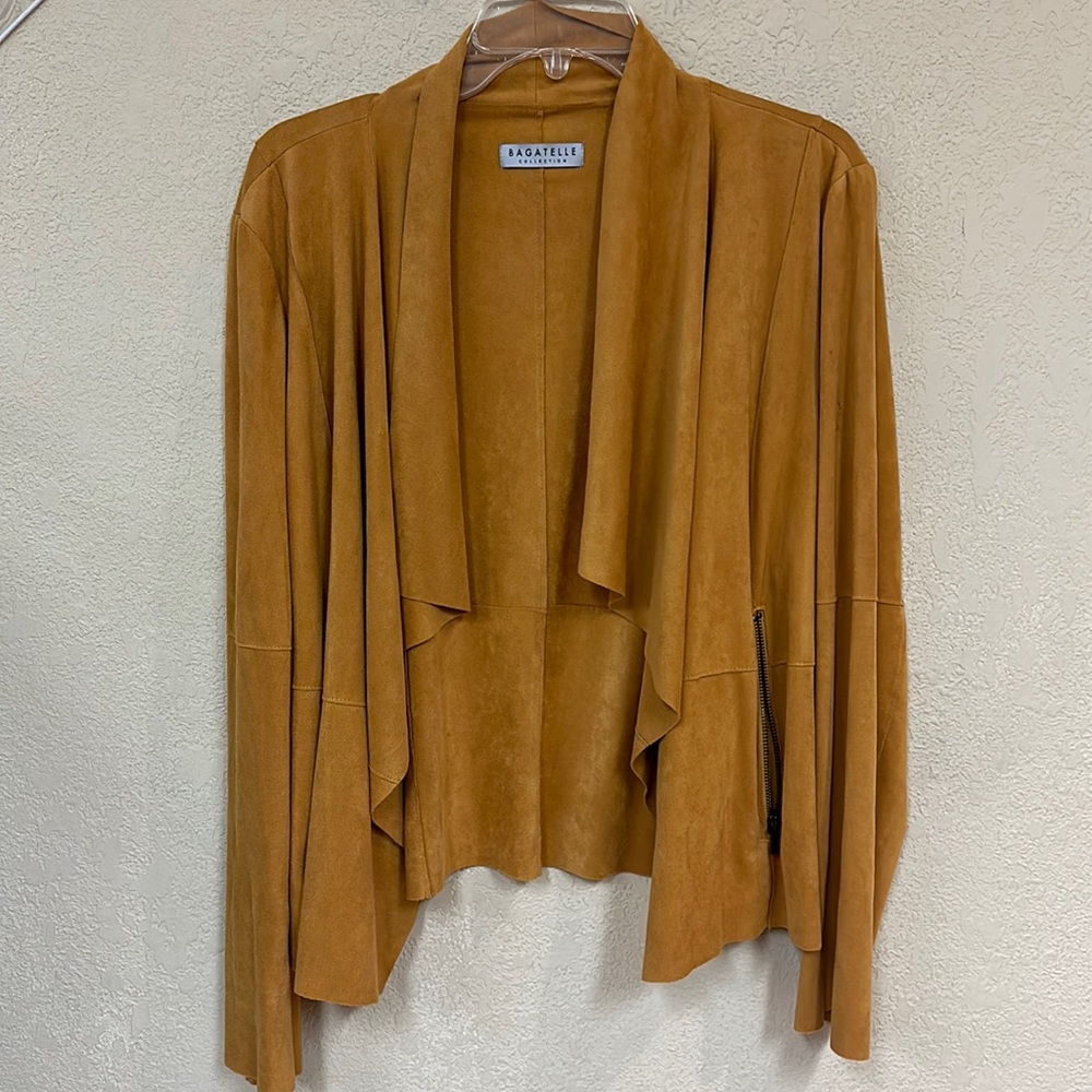 Bagatelle Collection Tan Suede Women's Jacket
